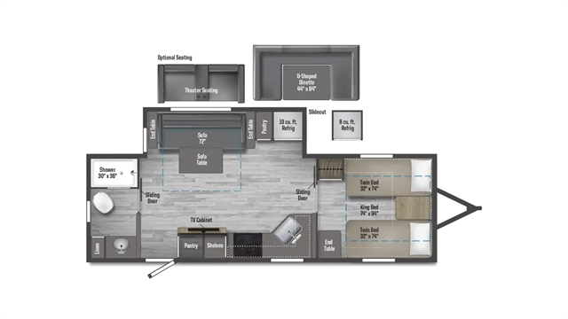 2023 Winnebago Minnie 2327TB at Friendly Powersports Slidell