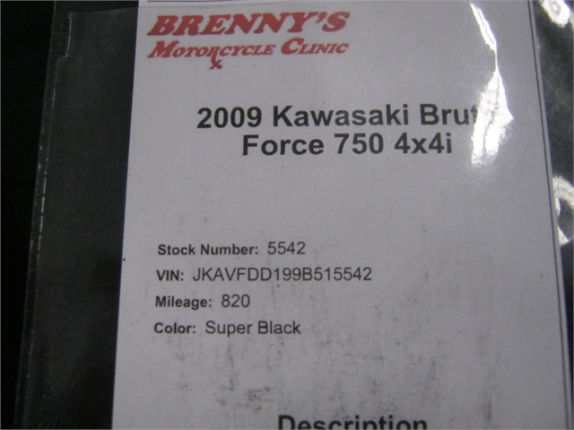 2009 Kawasaki Brute Force 750 4x4i at Brenny's Motorcycle Clinic, Bettendorf, IA 52722