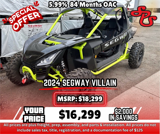 2024 Segway Powersports Villain SX10 P at Supreme Power Sports