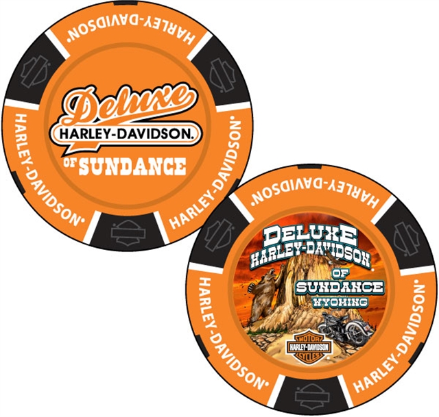 2021 Custom Poker Chips at Deluxe Harley Davidson