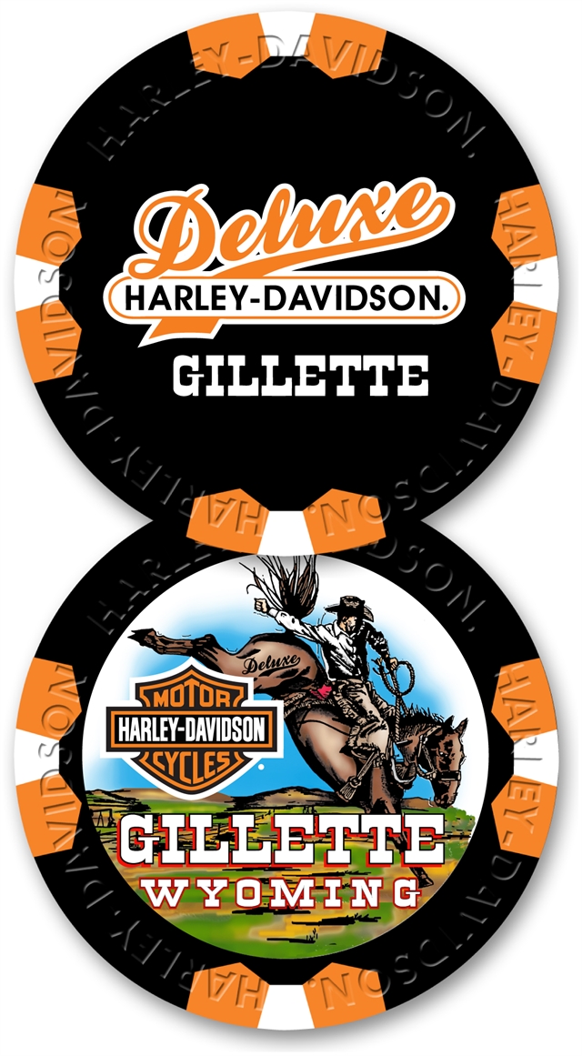 2021 Custom Poker Chips at Deluxe Harley Davidson