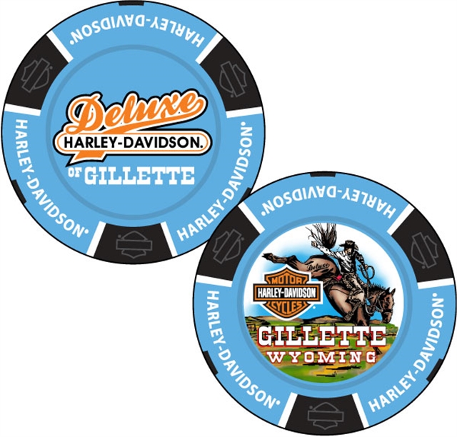 2021 Custom Poker Chips at Deluxe Harley Davidson