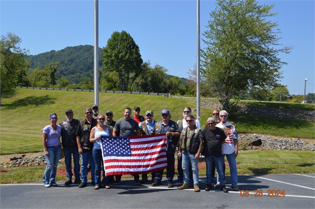 2024 Aug 28 - Nation of Patriots Tour Arrived at H-D Asheville from Johnson City,Tenn Photos at Smoky Mountain HOG