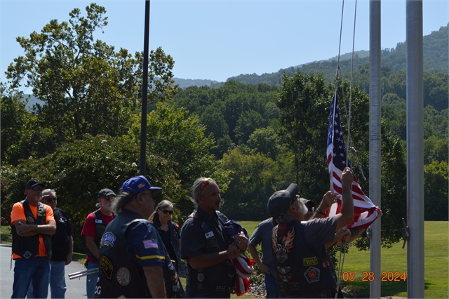 2024 Aug 28 - Nation of Patriots Tour Arrived at H-D Asheville from Johnson City,Tenn Photos at Smoky Mountain HOG