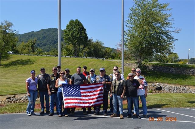 2024 Aug 28 - Nation of Patriots Tour Arrived at H-D Asheville from Johnson City,Tenn Photos at Smoky Mountain HOG