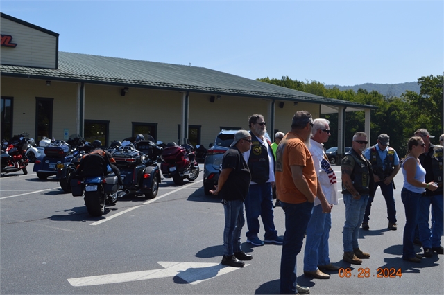 2024 Aug 28 - Nation of Patriots Tour Arrived at H-D Asheville from Johnson City,Tenn Photos at Smoky Mountain HOG