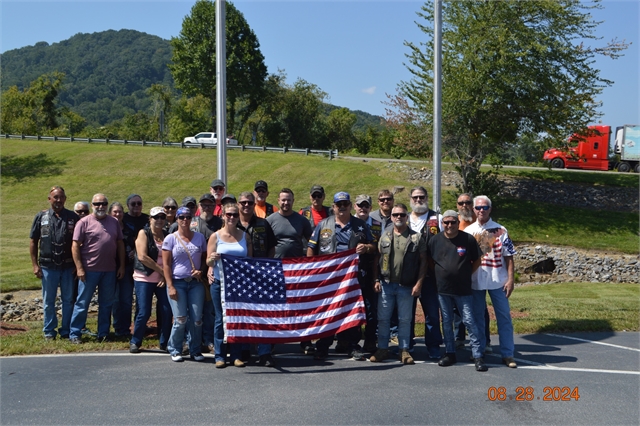 2024 Aug 28 - Nation of Patriots Tour Arrived at H-D Asheville from Johnson City,Tenn Photos at Smoky Mountain HOG