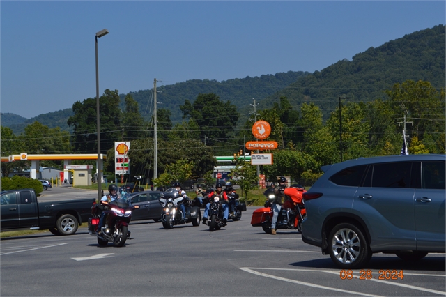 2024 Aug 28 - Nation of Patriots Tour Arrived at H-D Asheville from Johnson City,Tenn Photos at Smoky Mountain HOG