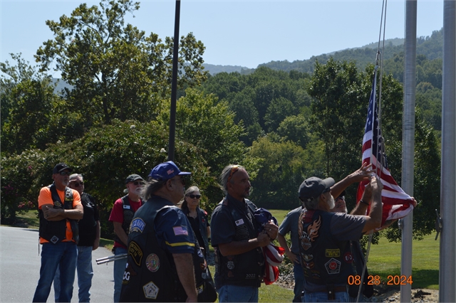 2024 Aug 28 - Nation of Patriots Tour Arrived at H-D Asheville from Johnson City,Tenn Photos at Smoky Mountain HOG