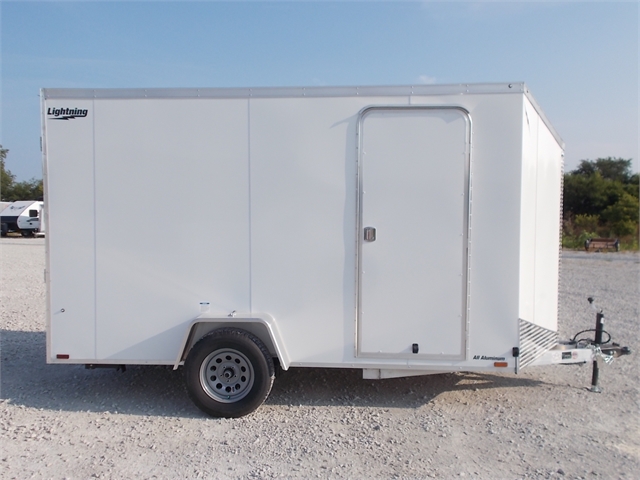 2022 Lightning Trailers 7' Wide Flat Top LTF712TA2 at Nishna Valley Cycle, Atlantic, IA 50022