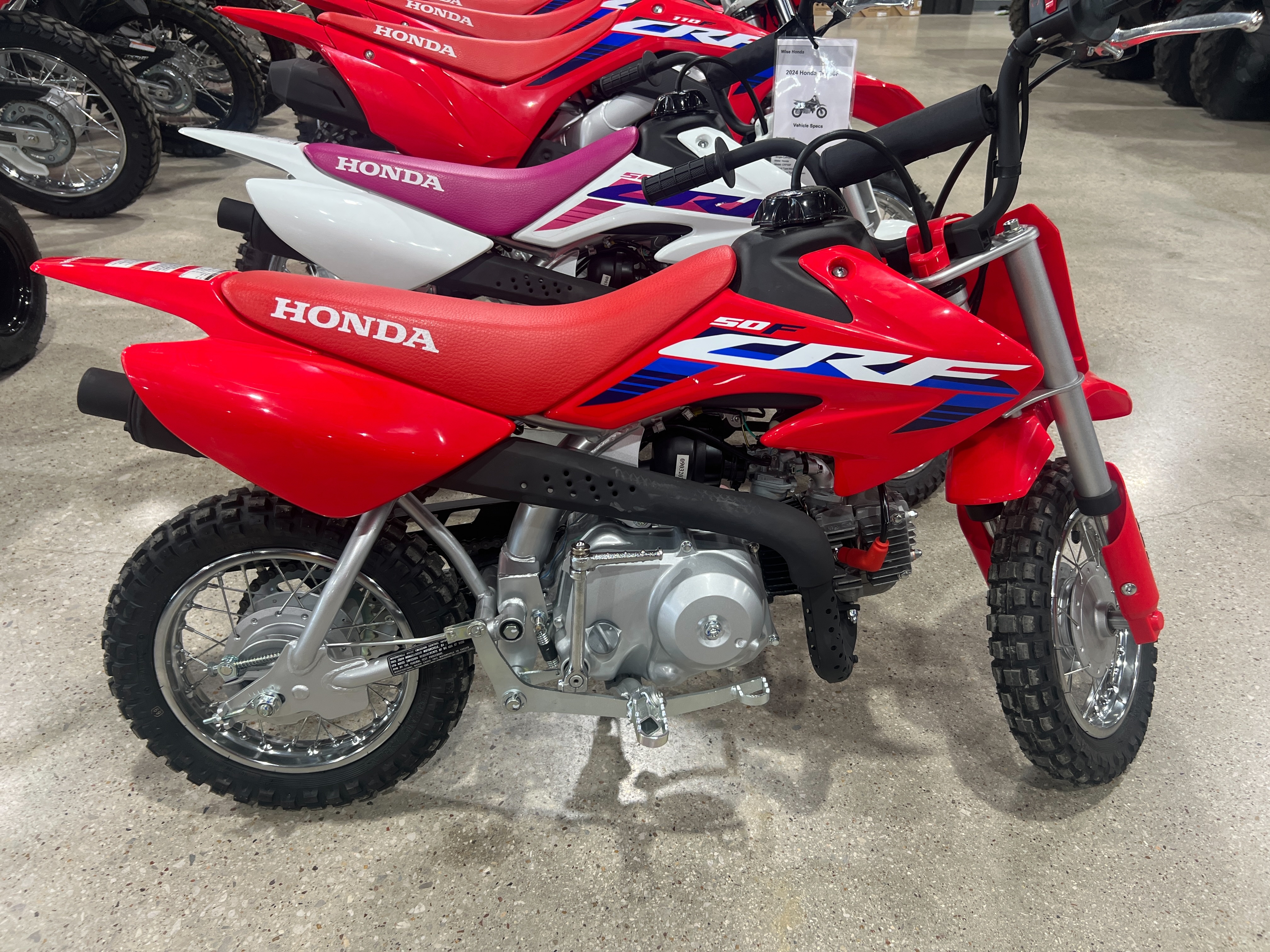 2024 Honda CRF50F at Wise Honda