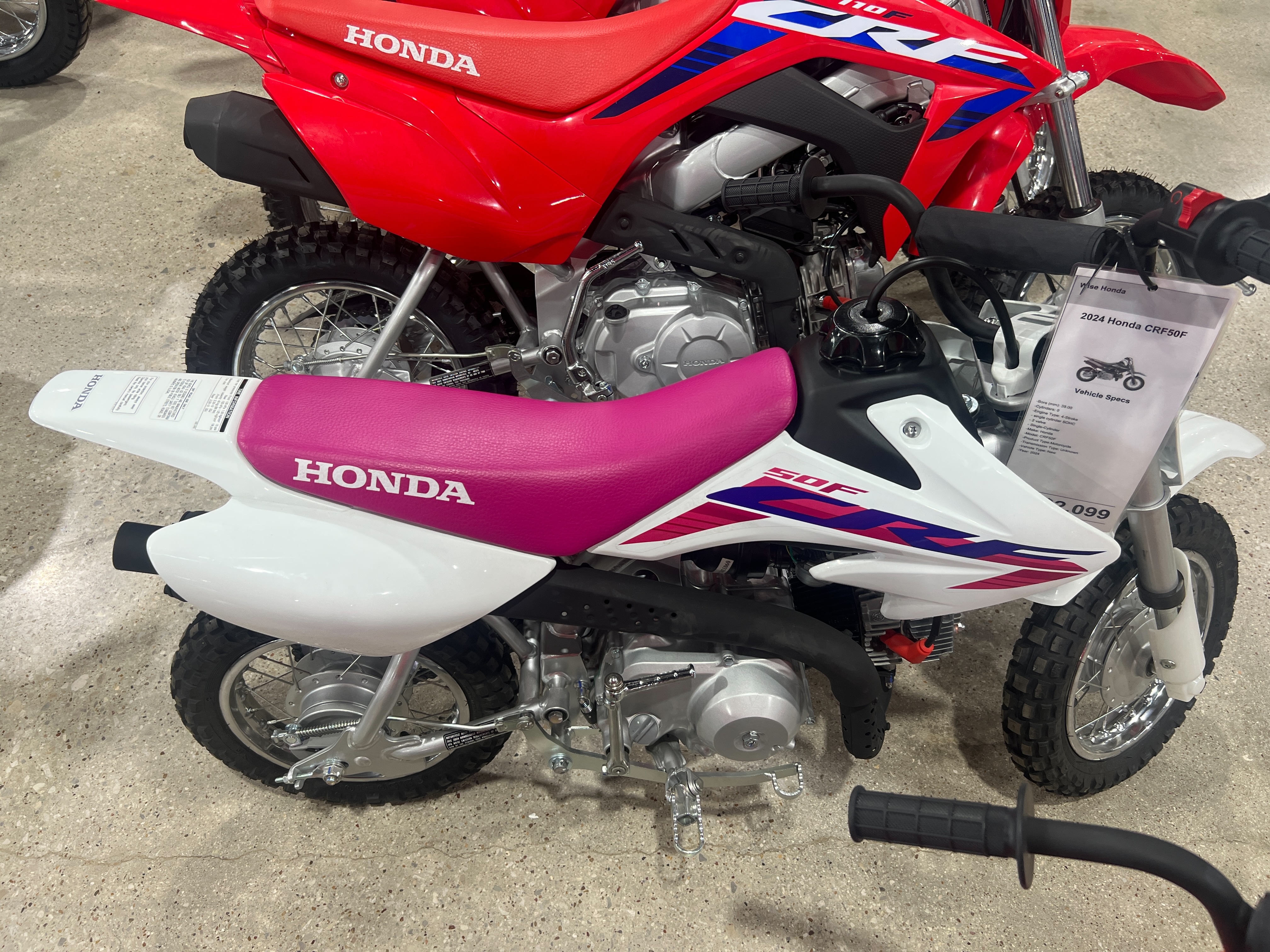 2024 Honda CRF50F at Wise Honda