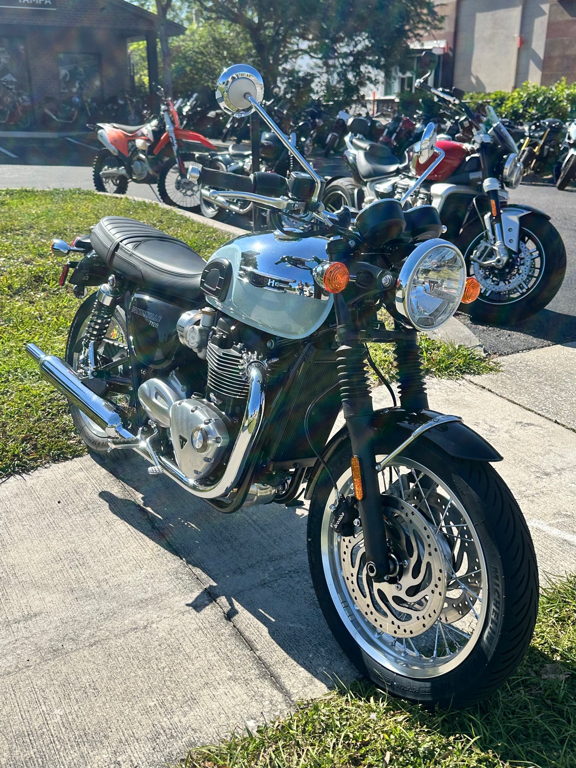 2023 Triumph Bonneville T120 Chrome Edition at Tampa Triumph, Tampa, FL 33614