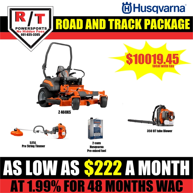 2023 Husqvarna Package Z 460XS Mower, 525L String Trimmer, and 350BT Blower at R/T Powersports