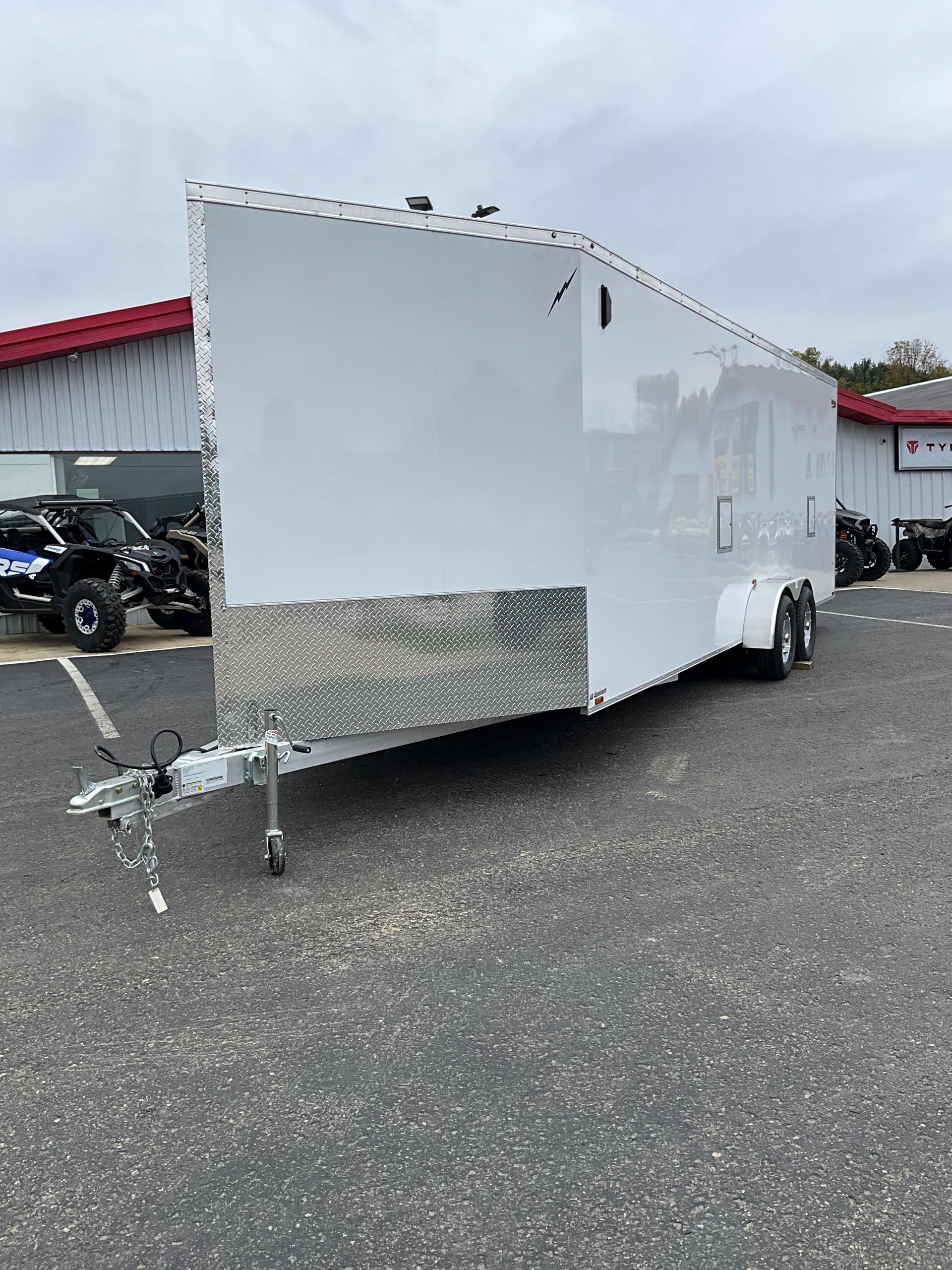 2024 LIGHTNING 7 x 24 Enclosed Snowmobile Trailer at Leisure Time Powersports of Corry