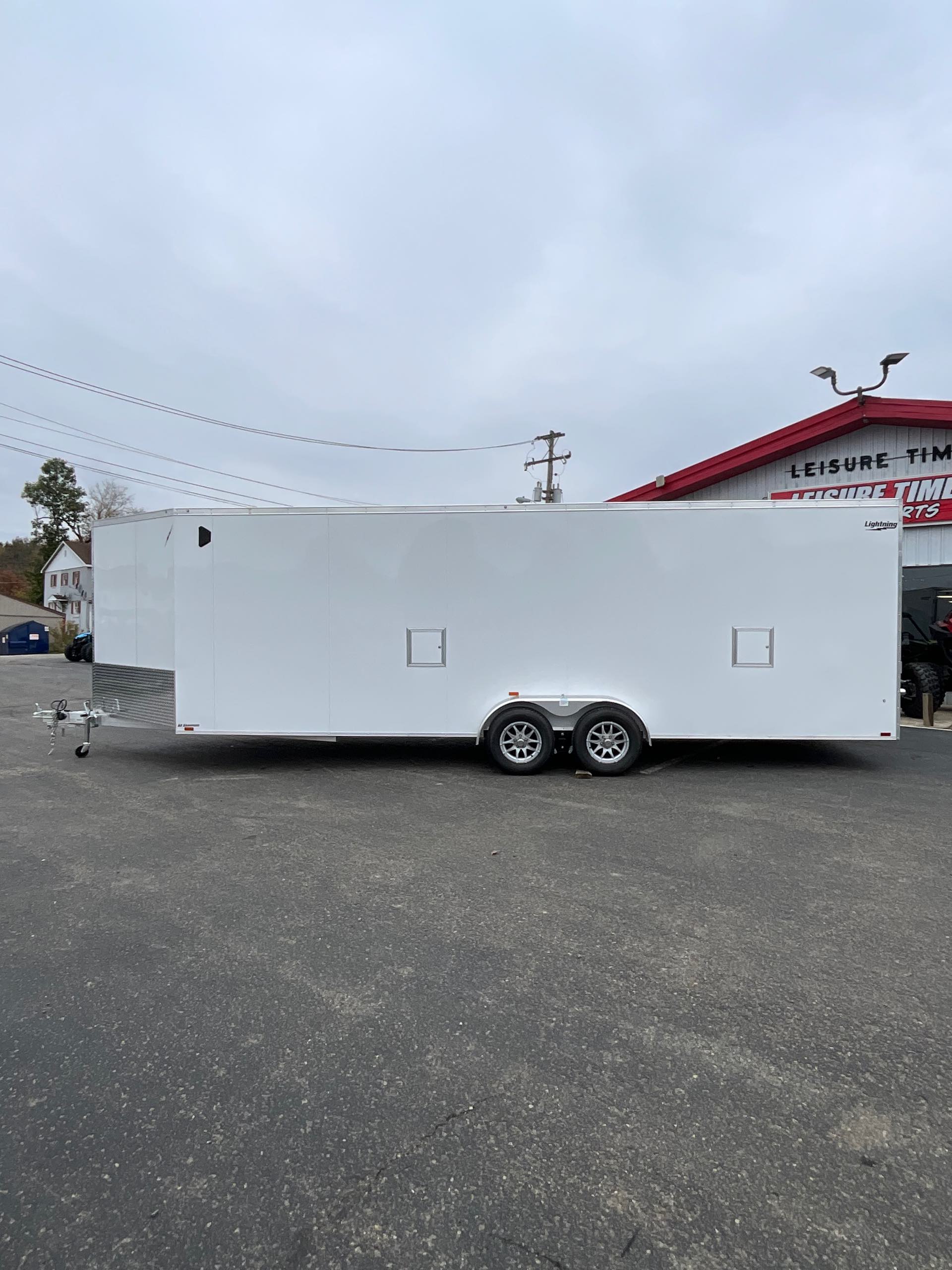 2024 LIGHTNING 7 x 24 Enclosed Snowmobile Trailer at Leisure Time Powersports of Corry