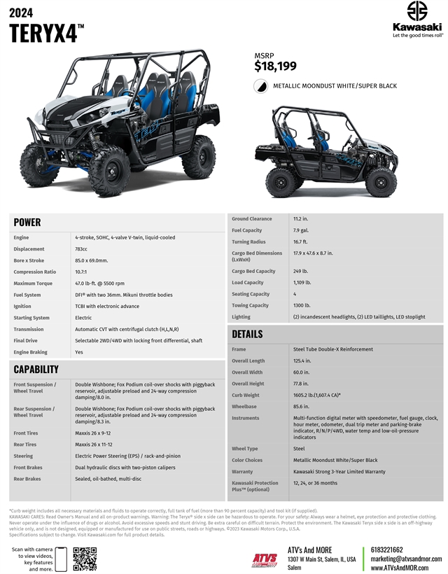 2024 Kawasaki KRT800FRFNN at ATVs and More