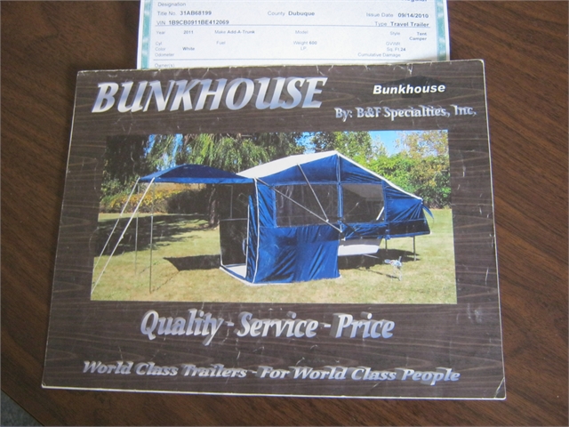 2011 Bushtec Bunkhouse Queen at Brenny's Motorcycle Clinic, Bettendorf, IA 52722