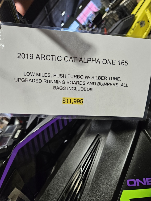 2019 Arctic Cat M 8000 Mountain Cat Alpha One 165 at Guy's Outdoor Motorsports & Marine