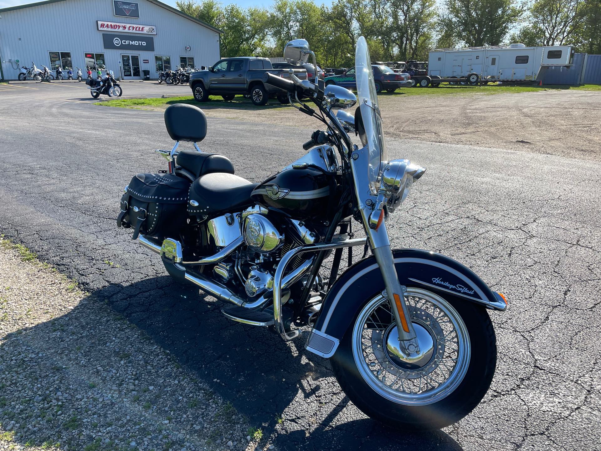 2003 Harley-Davidson FLSTC - VIVID BLACK at Randy's Cycle