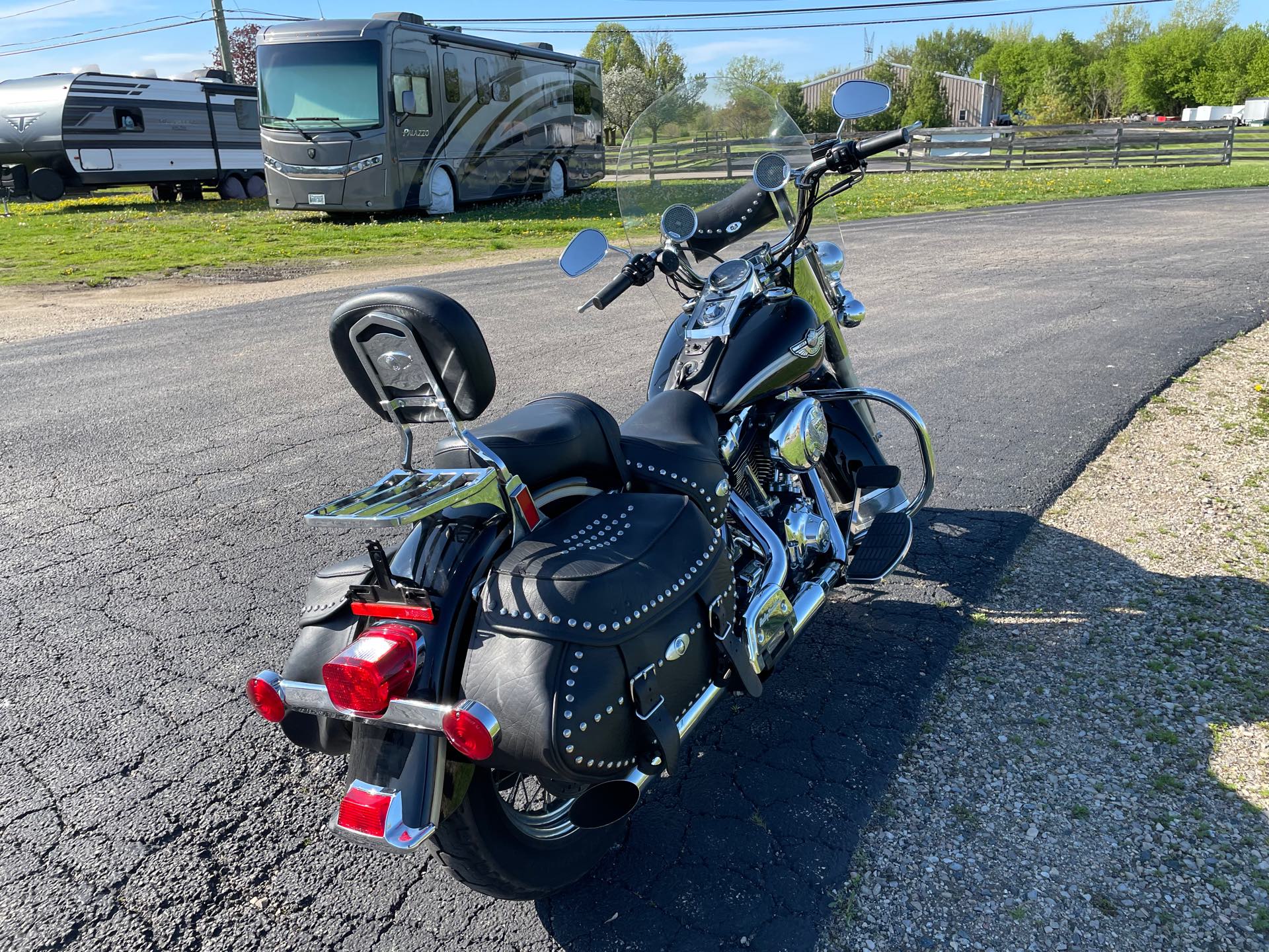 2003 Harley-Davidson FLSTC - VIVID BLACK at Randy's Cycle