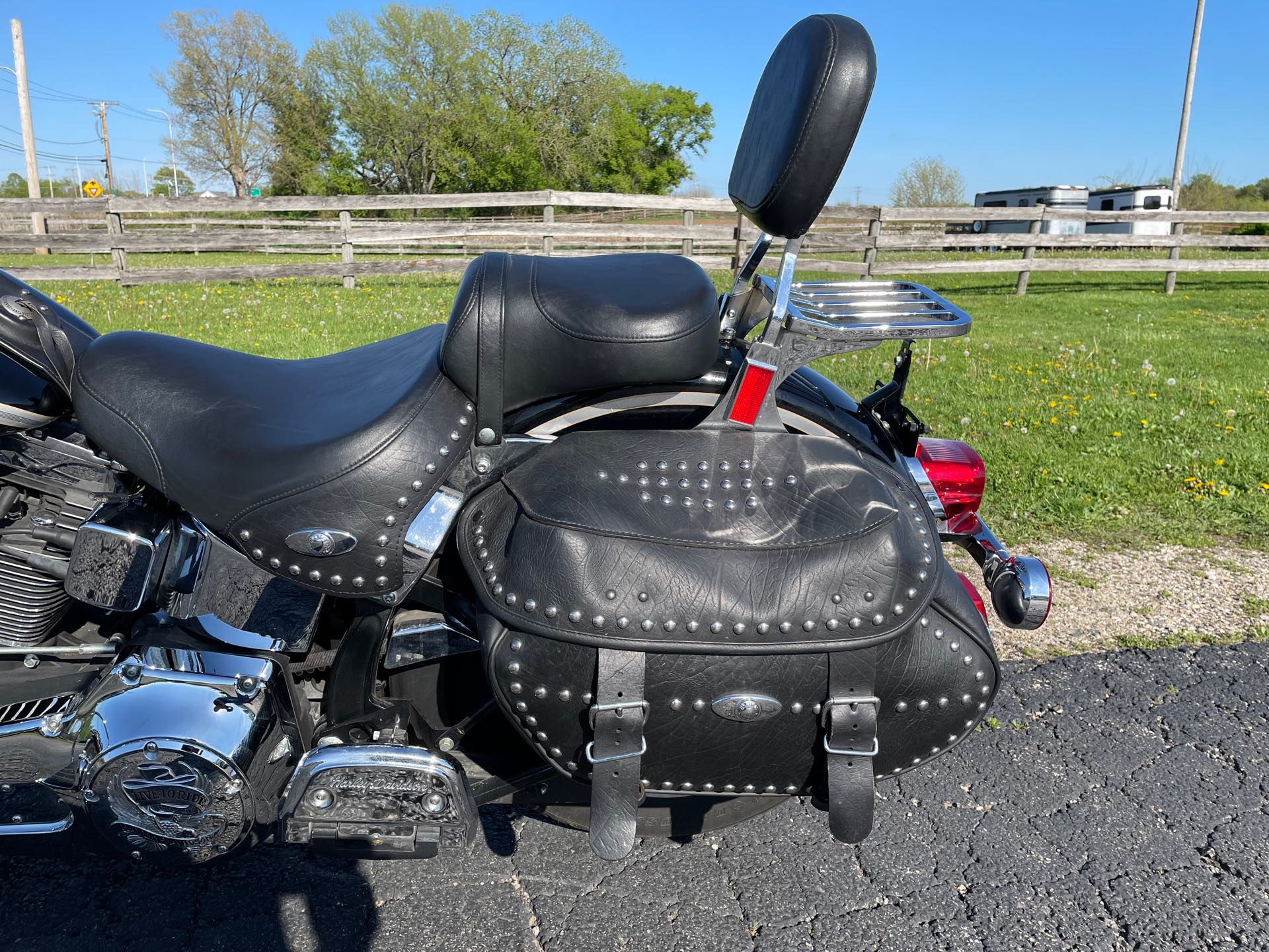 2003 Harley-Davidson FLSTC - VIVID BLACK at Randy's Cycle