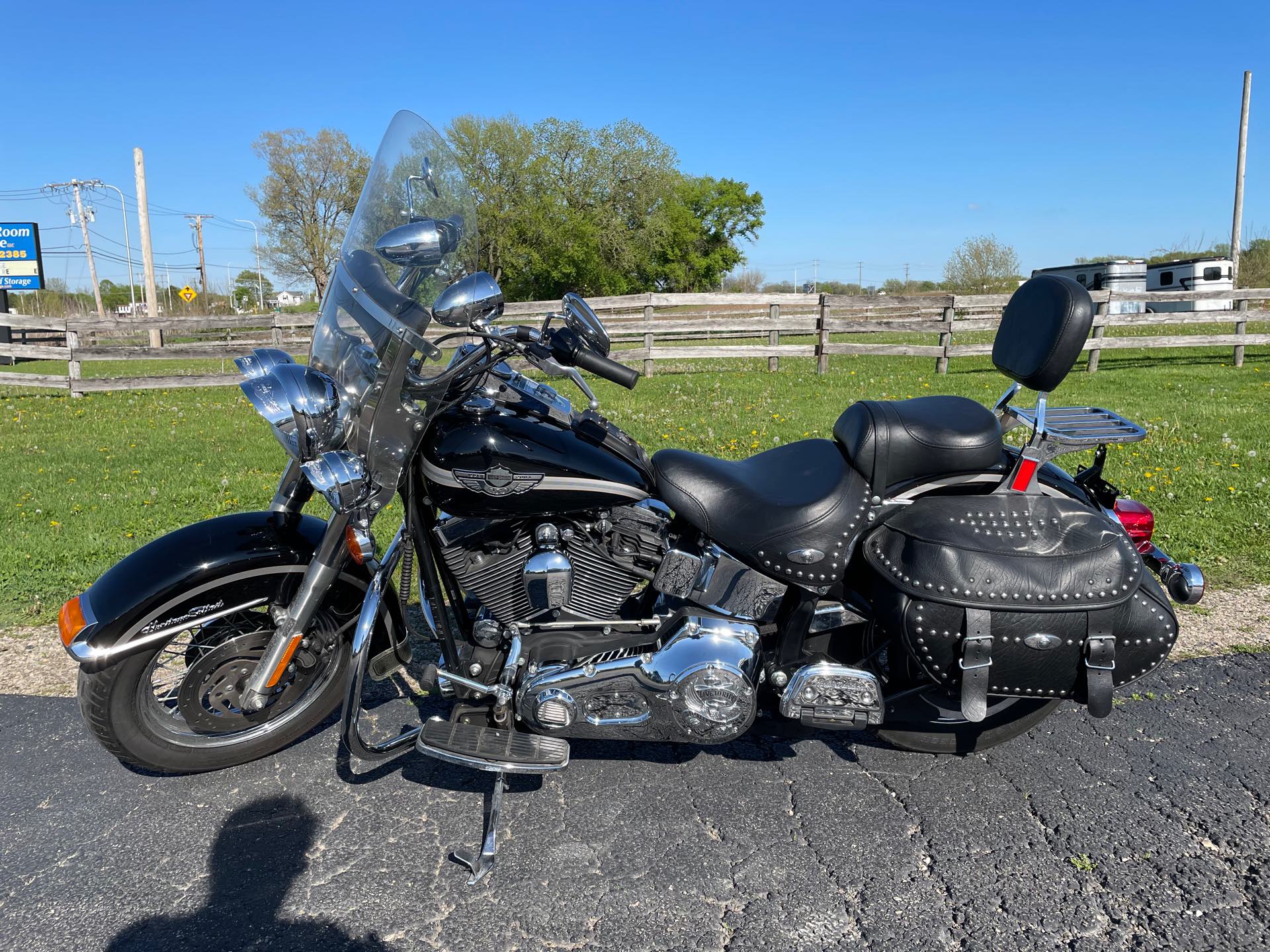 2003 Harley-Davidson FLSTC - VIVID BLACK at Randy's Cycle