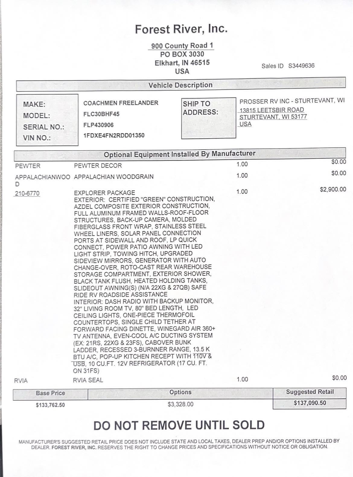 2023 Coachmen Freelander 31FS at Prosser's Premium RV Outlet