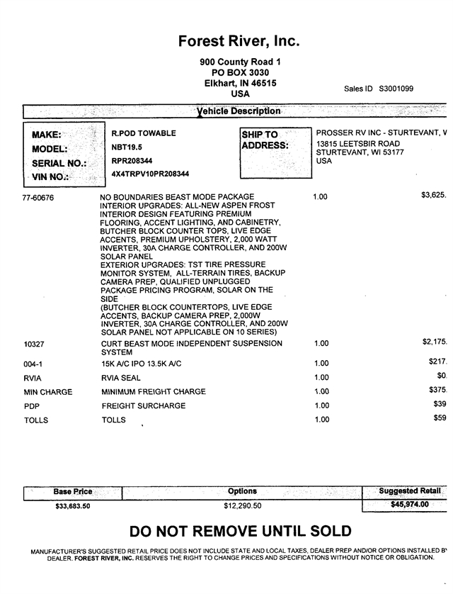 2023 Forest River No Boundaries NB195 Prosser's Premium RV Outlet