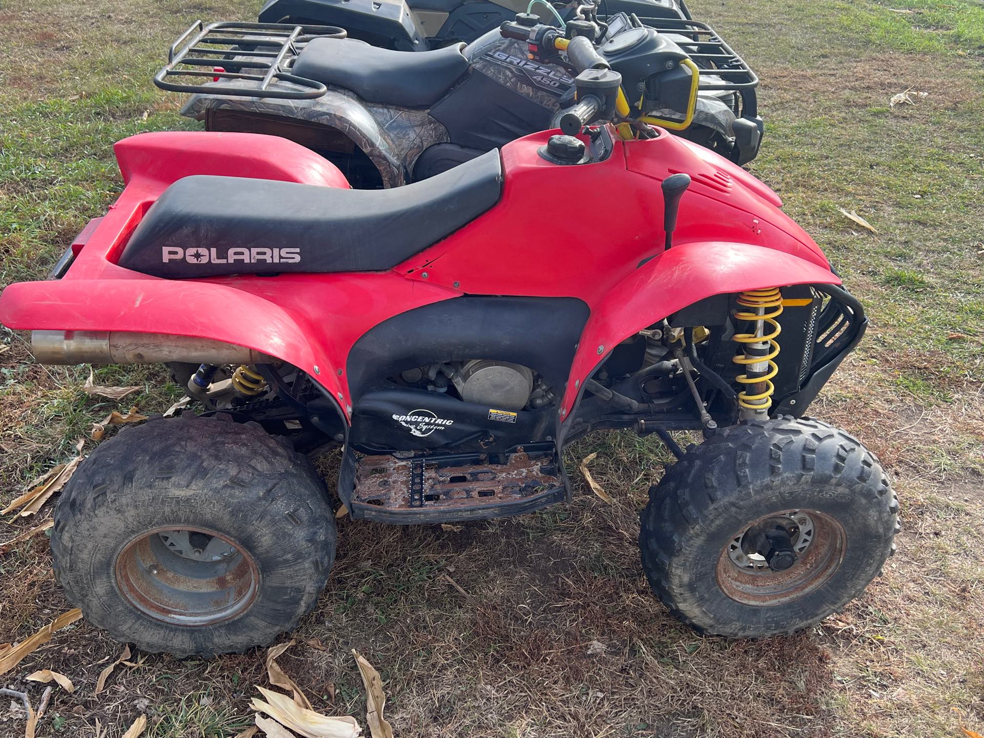 2002 POLARIS 500 SCRAMBLER at Interlakes Sport Center