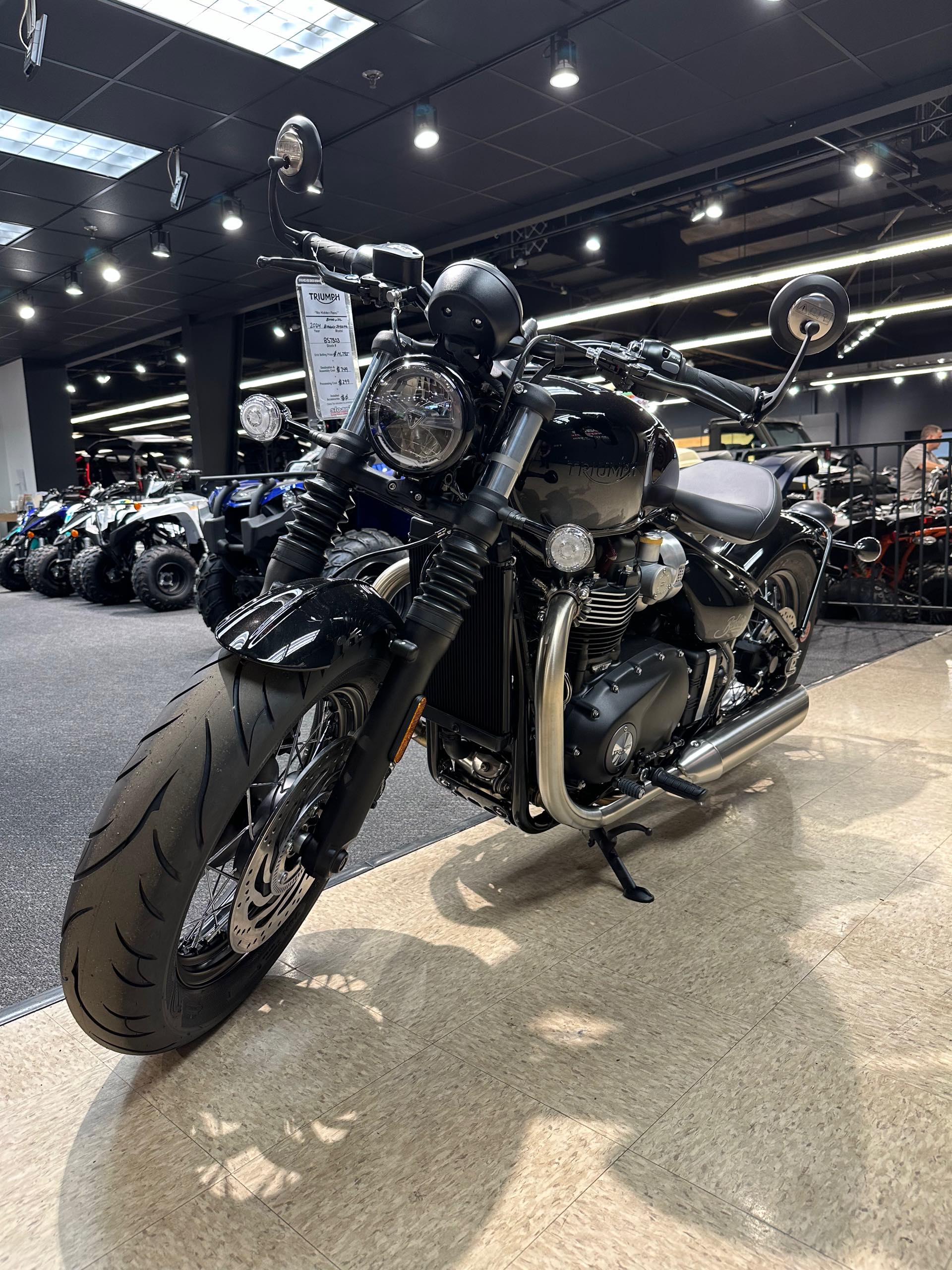 2024 Triumph Bonneville Bobber Stealth Edition at Sloans Motorcycle ATV, Murfreesboro, TN, 37129